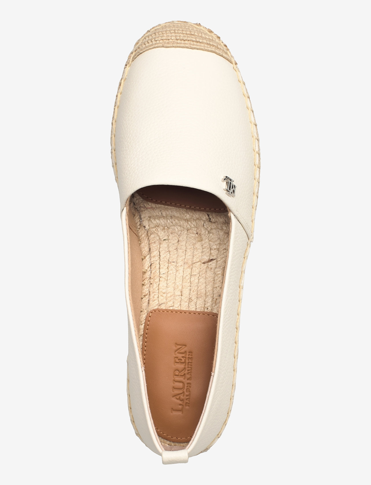 Lauren Ralph Lauren - Cameryn IV Tumbled Leather Espadrille - espadrillos - soft white - 3