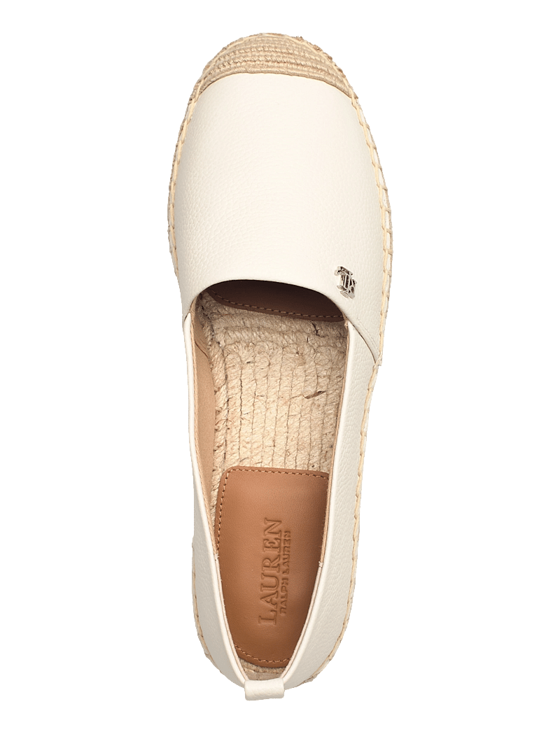 Lauren Ralph Lauren - Cameryn IV Tumbled Leather Espadrille - espadrillos - soft white - 3
