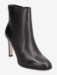 Dylann Burnished Leather Bootie - BLACK