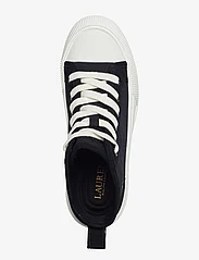 Lauren Ralph Lauren - Dakota Canvas & Suede High-Top Sneaker - sportiska stila apavi ar paaugstinātu potītes daļu - black - 3