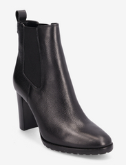 Mylah Tumbled Leather Bootie - BLACK