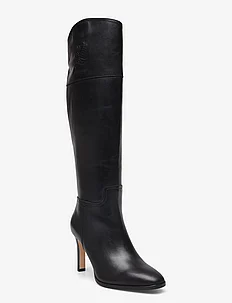 Page Burnished Leather Tall Boot, Lauren Ralph Lauren