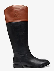 Lauren Ralph Lauren - Justine Burnished Leather Riding Boot - ilgaauliai - black/deep saddle - 1