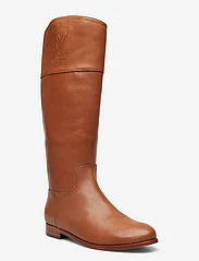 Lauren Ralph Lauren - Justine Burnished Leather Riding Boot - ilgaauliai - deep saddle tan - 0