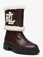 Carter Water-Repellent Leather Boot - CHESTNUT BROWN/NA