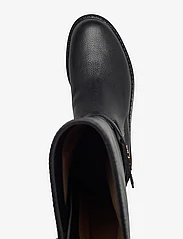 Lauren Ralph Lauren - Hallee Tumbled Leather Tall Boot - sievietēm - black - 3