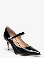 Lanette Patent Leather Mary Jane Pump - BLACK