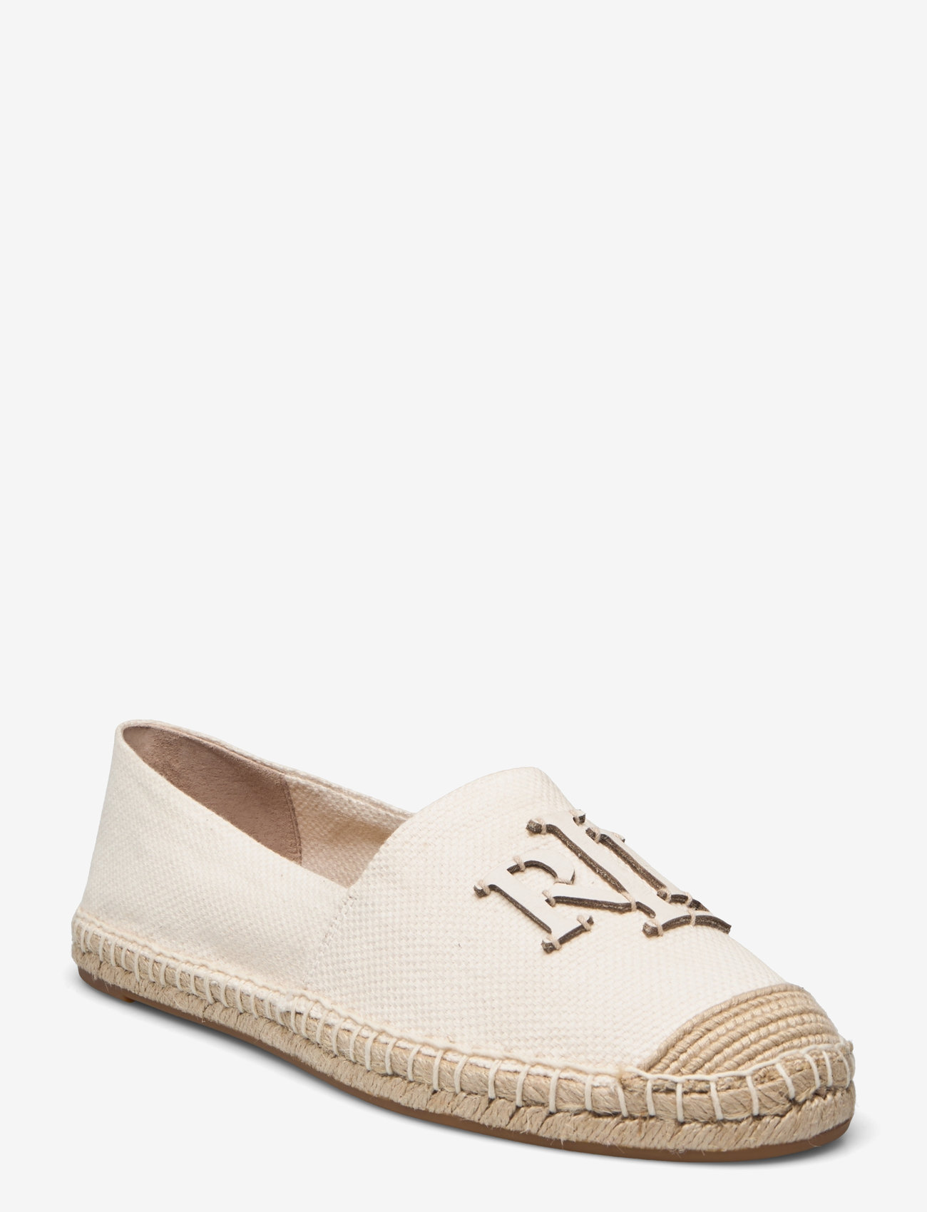 Lauren Ralph Lauren - Cameryn III Canvas & Leather Espadrille - espadrilles - soft white/ntrl/s - 0