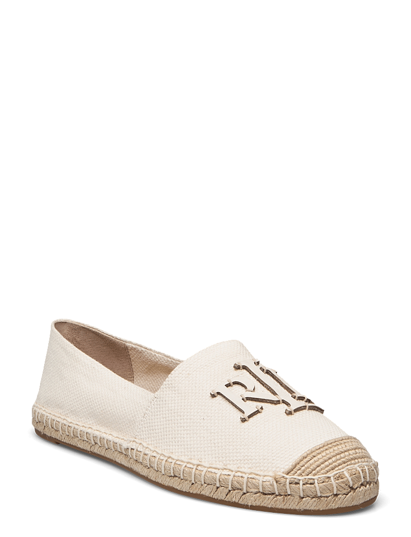 Lauren Ralph Lauren - Cameryn III Canvas & Leather Espadrille - espadrilles - soft white/ntrl/s - 0