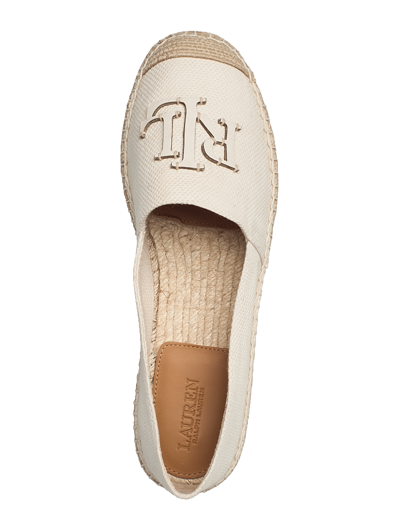 Lauren Ralph Lauren - Cameryn III Canvas & Leather Espadrille - espadrilles - soft white/ntrl/s - 3