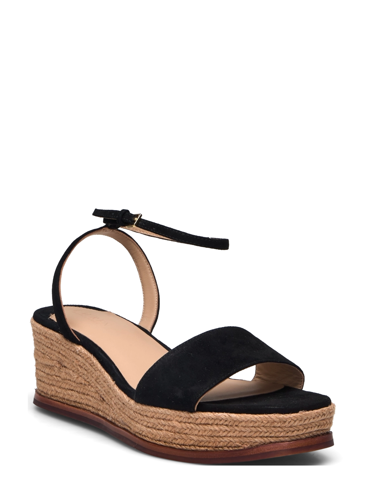 Lauren Ralph Leona Suede Espadrille, 40, Espadrilles, Schwarz - Espadrilles Heeled, Frauen
