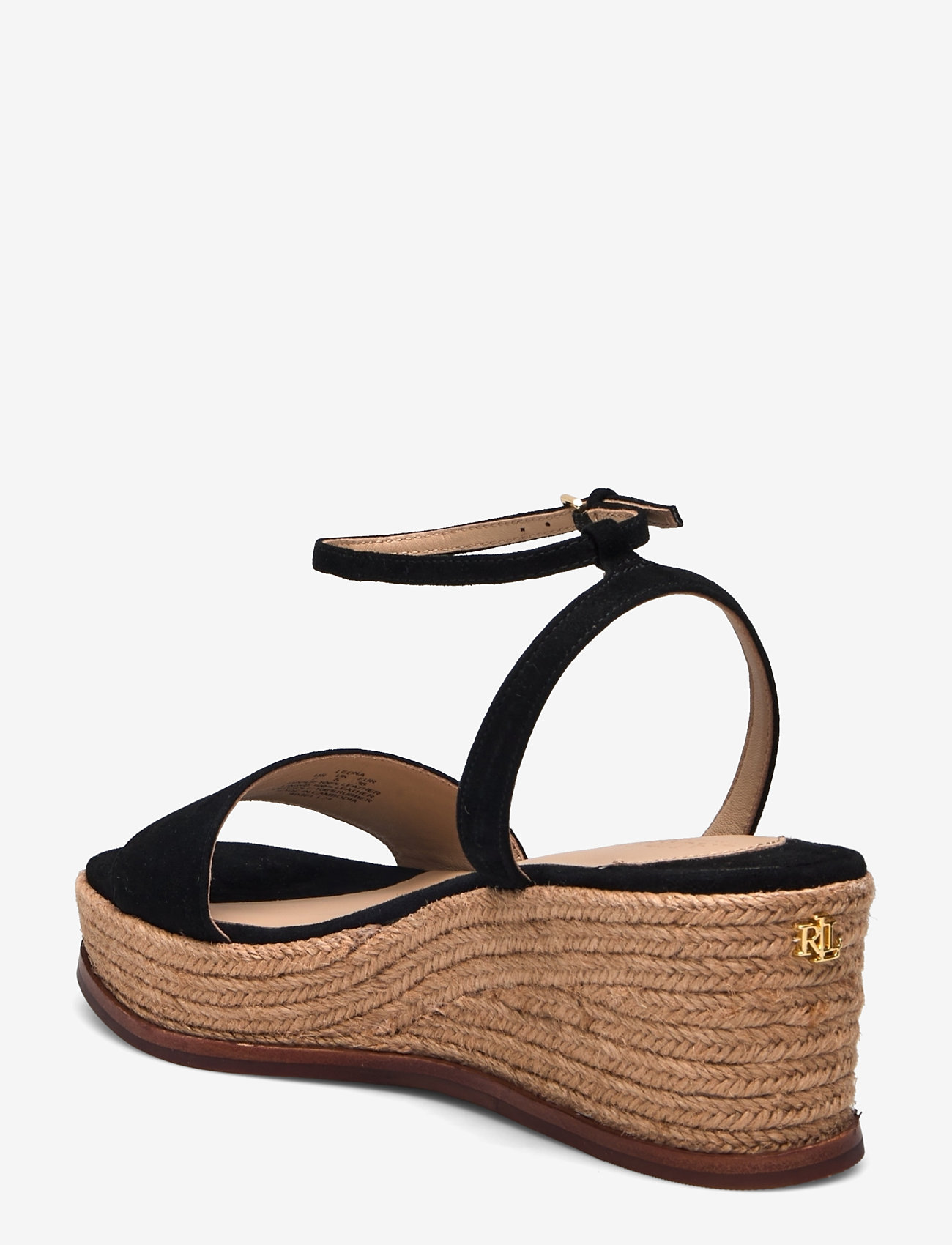 Lauren Ralph Lauren - Leona Suede Espadrille - højhælede espadrillos - black - 2