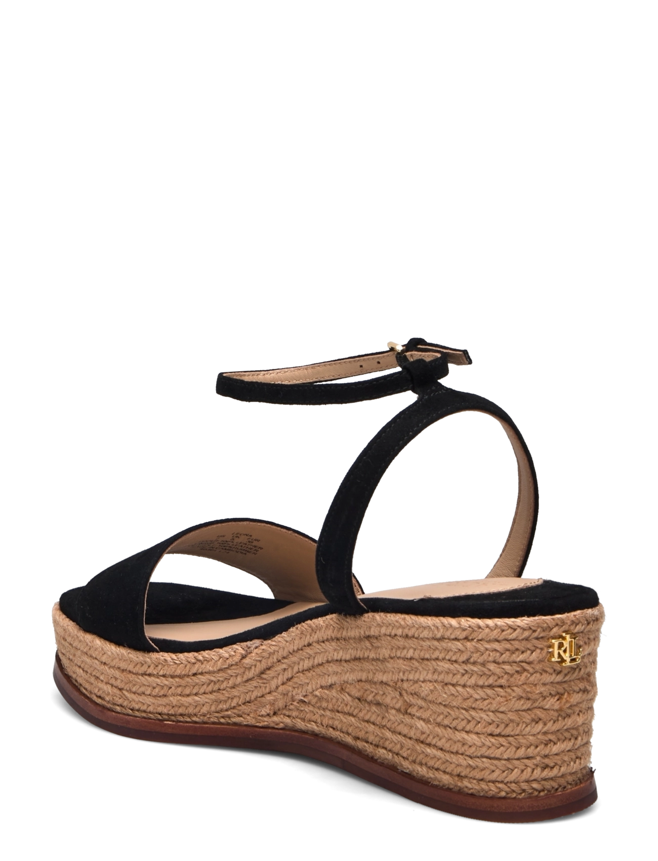 Lauren Ralph Lauren - Leona Suede Espadrille - espadrilles mit absatz - black - 2