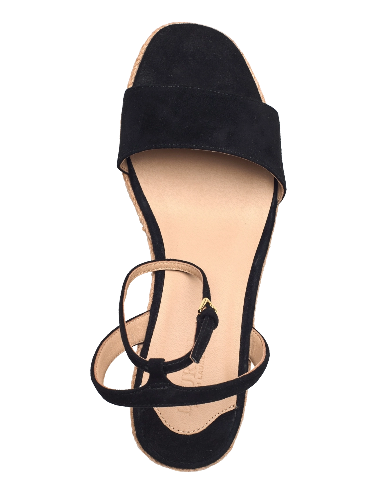 Lauren Ralph Lauren - Leona Suede Espadrille - espadrilles mit absatz - black - 3