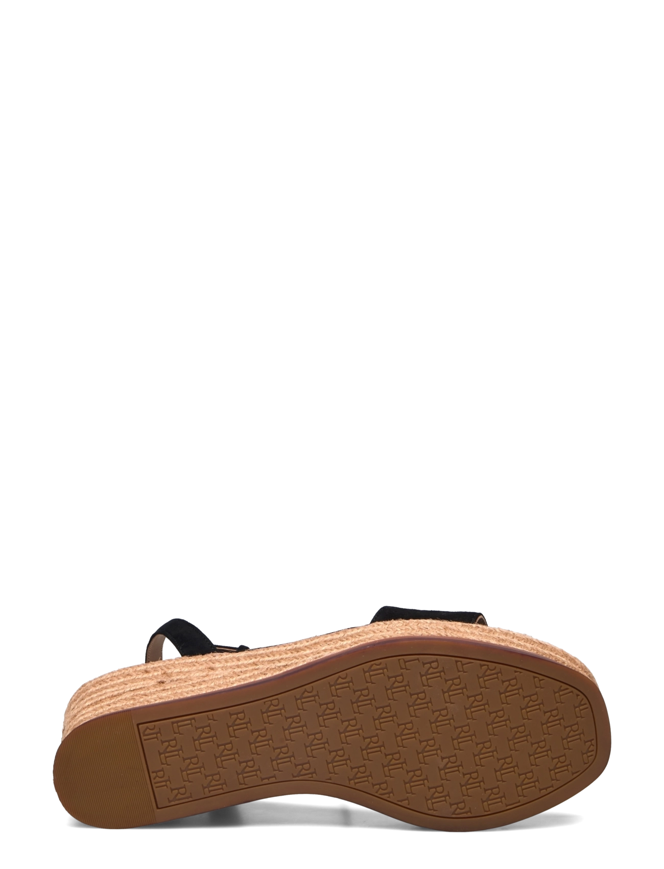 Lauren Ralph Lauren - Leona Suede Espadrille - espadrilles mit absatz - black - 4