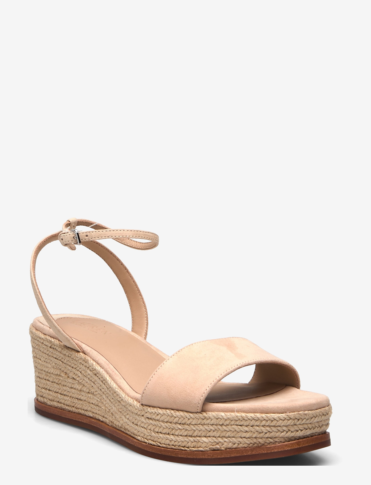 Lauren Ralph Lauren - Leona Suede Espadrille - espadrilles mit absatz - sand dune - 0