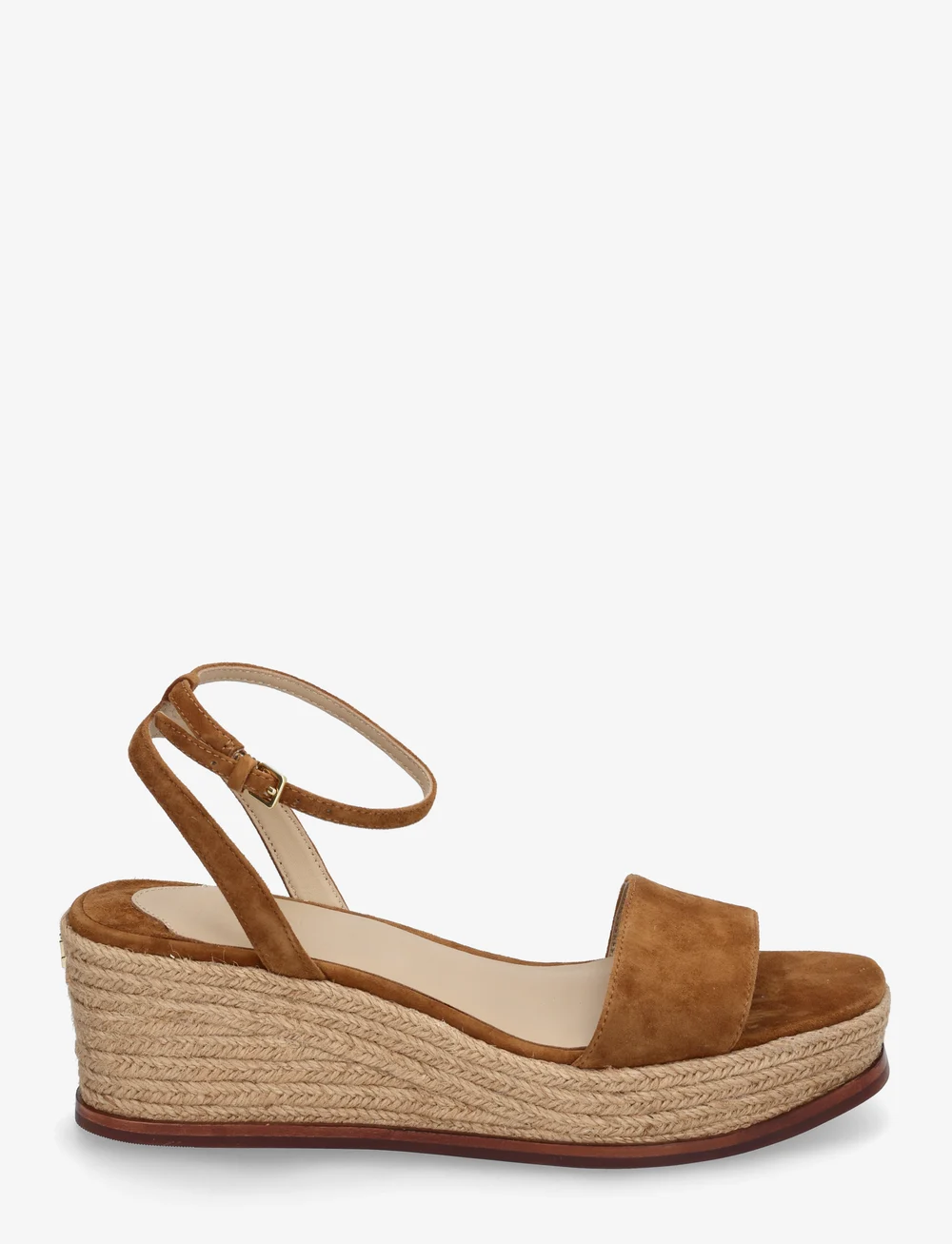 Lauren Ralph Lauren - Leona Suede Espadrille - espadrilles mit absatz - whiskey - 1