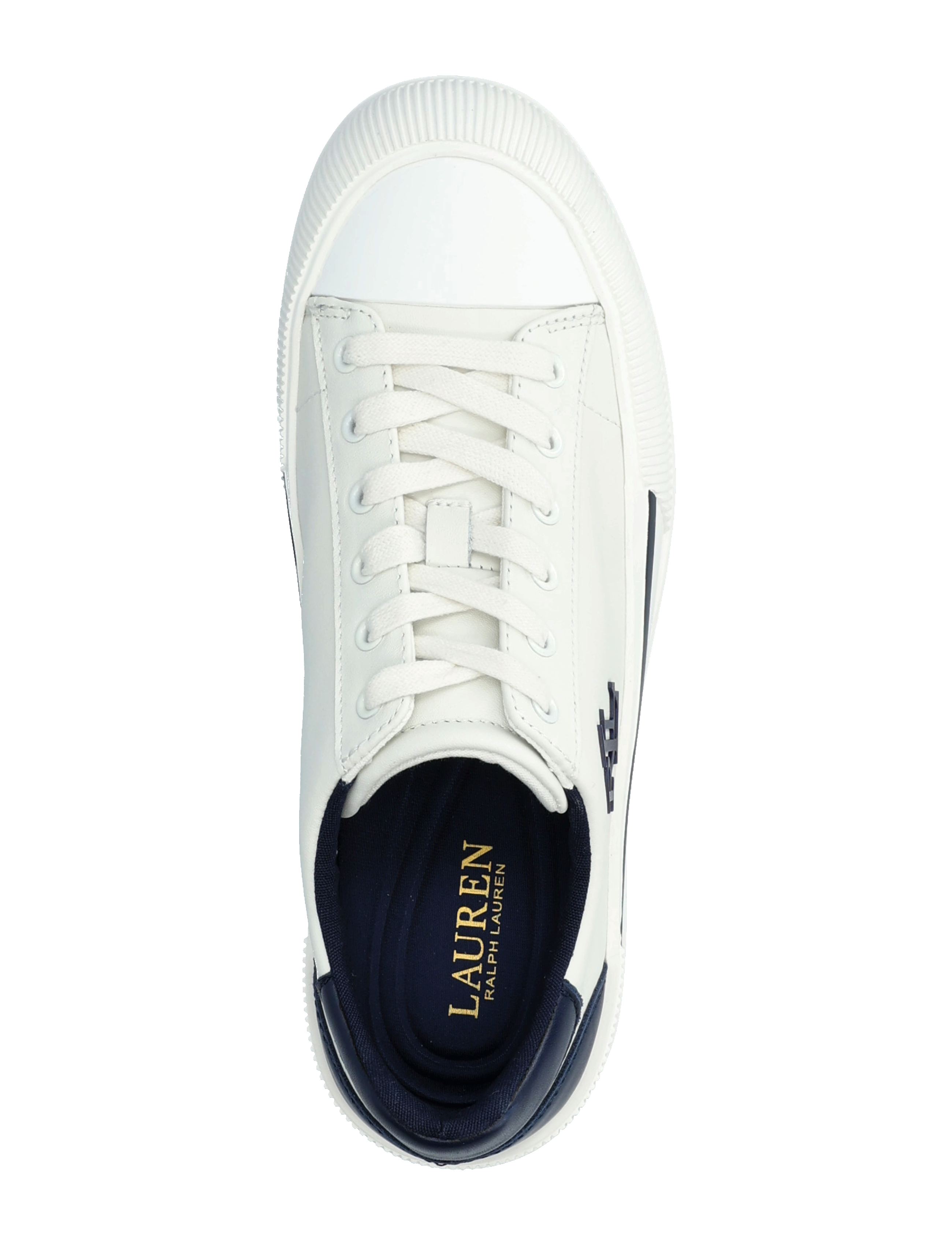Lauren Ralph Lauren - Daisie Leather Sneaker - snow white/refine - 3