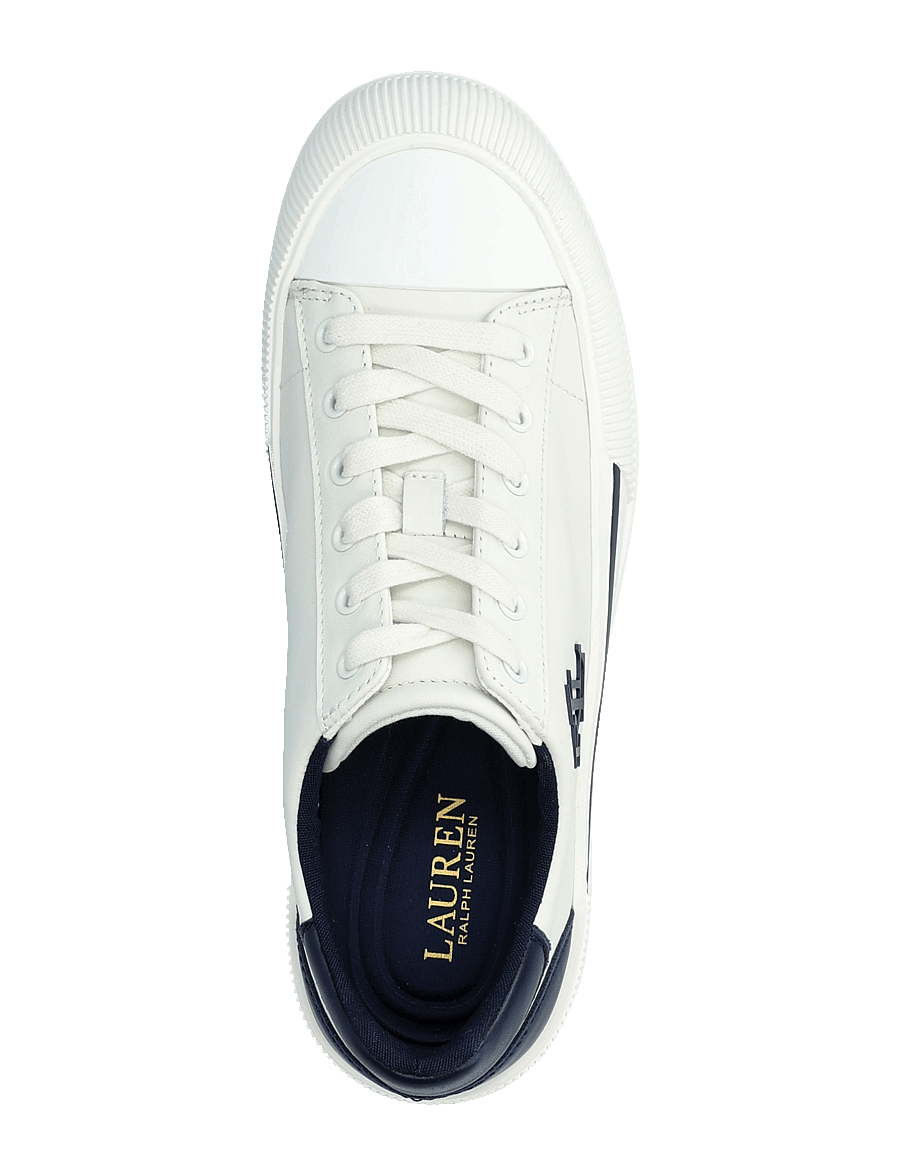 Lauren Ralph Lauren - Daisie Leather Sneaker - snow white/refine - 3