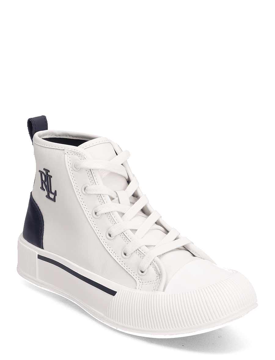 Lauren Ralph Lauren - Dakota Leather High-Top Sneaker - snow white/refine - 0