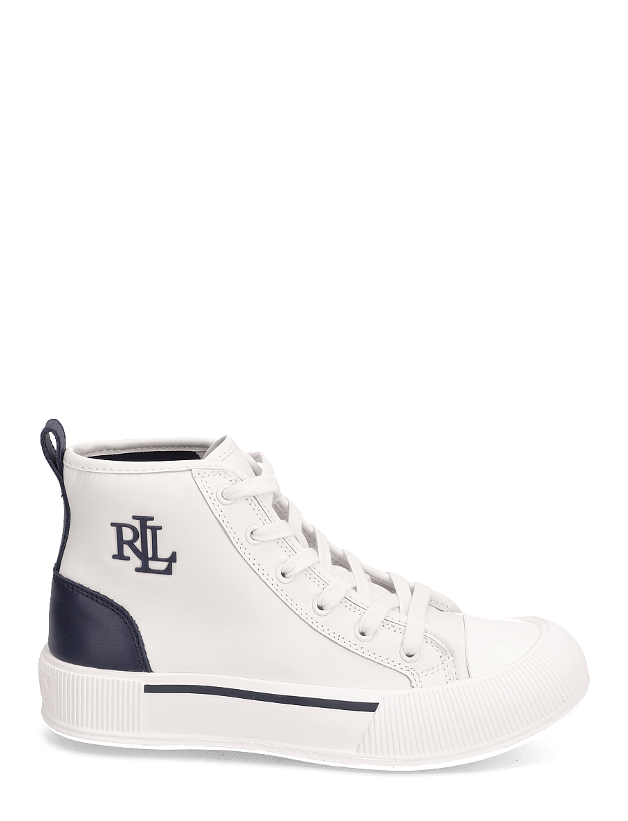 Lauren Ralph Lauren - Dakota Leather High-Top Sneaker - snow white/refine - 1