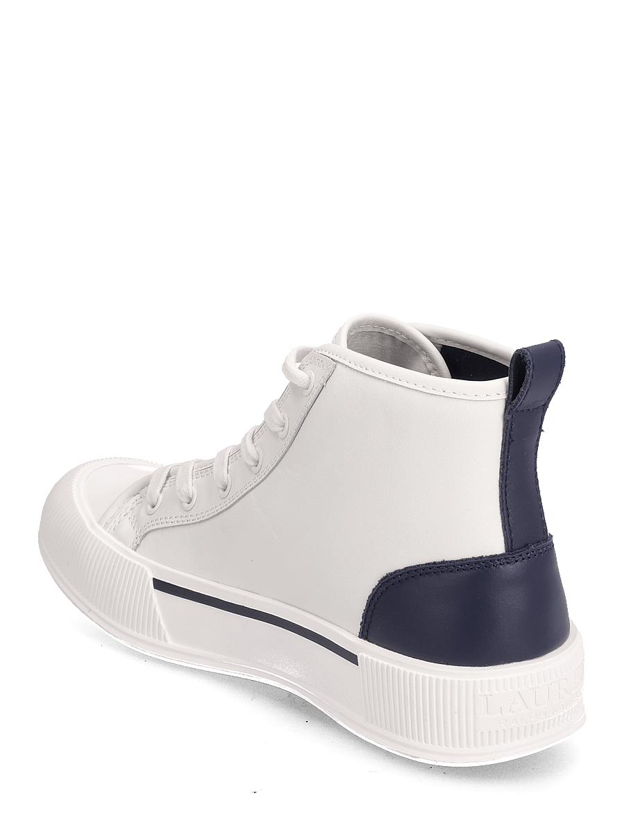 Lauren Ralph Lauren - Dakota Leather High-Top Sneaker - snow white/refine - 2