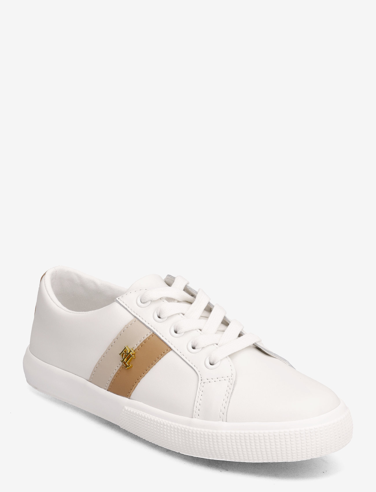 Lauren Ralph Lauren - Janson II Leather Sneaker - konfirmationstøj - snow white/explor - 0