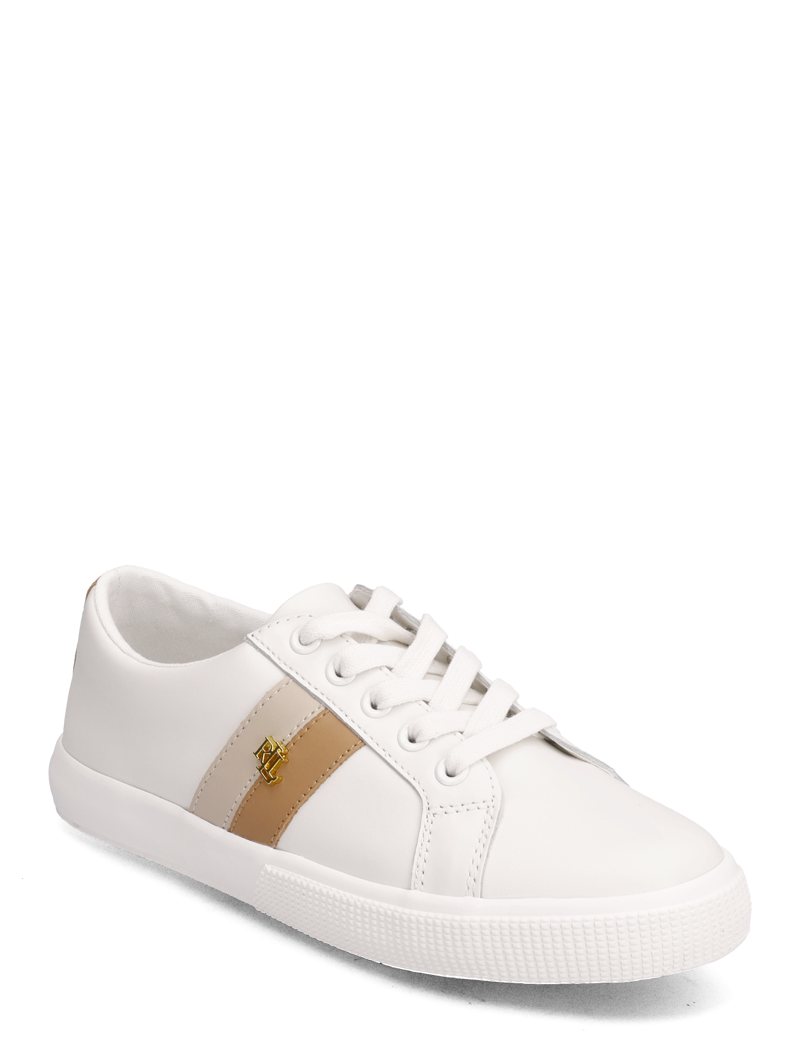 Lauren Ralph Lauren Janson II Leather Sneaker -  - SNOW WHITE/EXPLOR / white