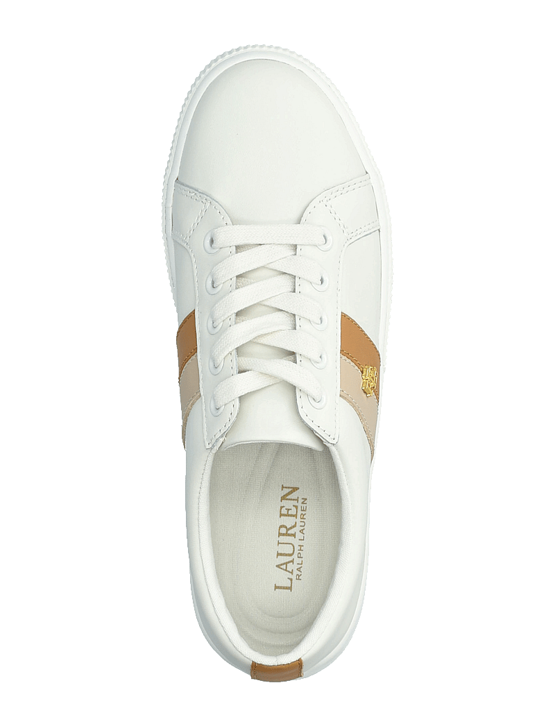 Lauren Ralph Lauren - Janson II Leather Sneaker - konfirmationstøj - snow white/explor - 3