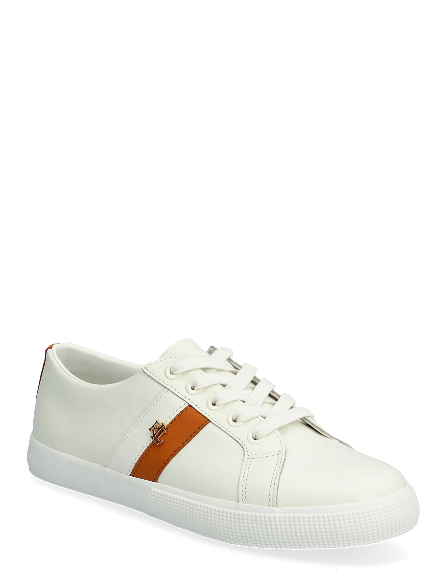 Lauren Ralph Lauren - Janson II Leather Sneaker - konfirmation - snw wht/clssc crm - 0