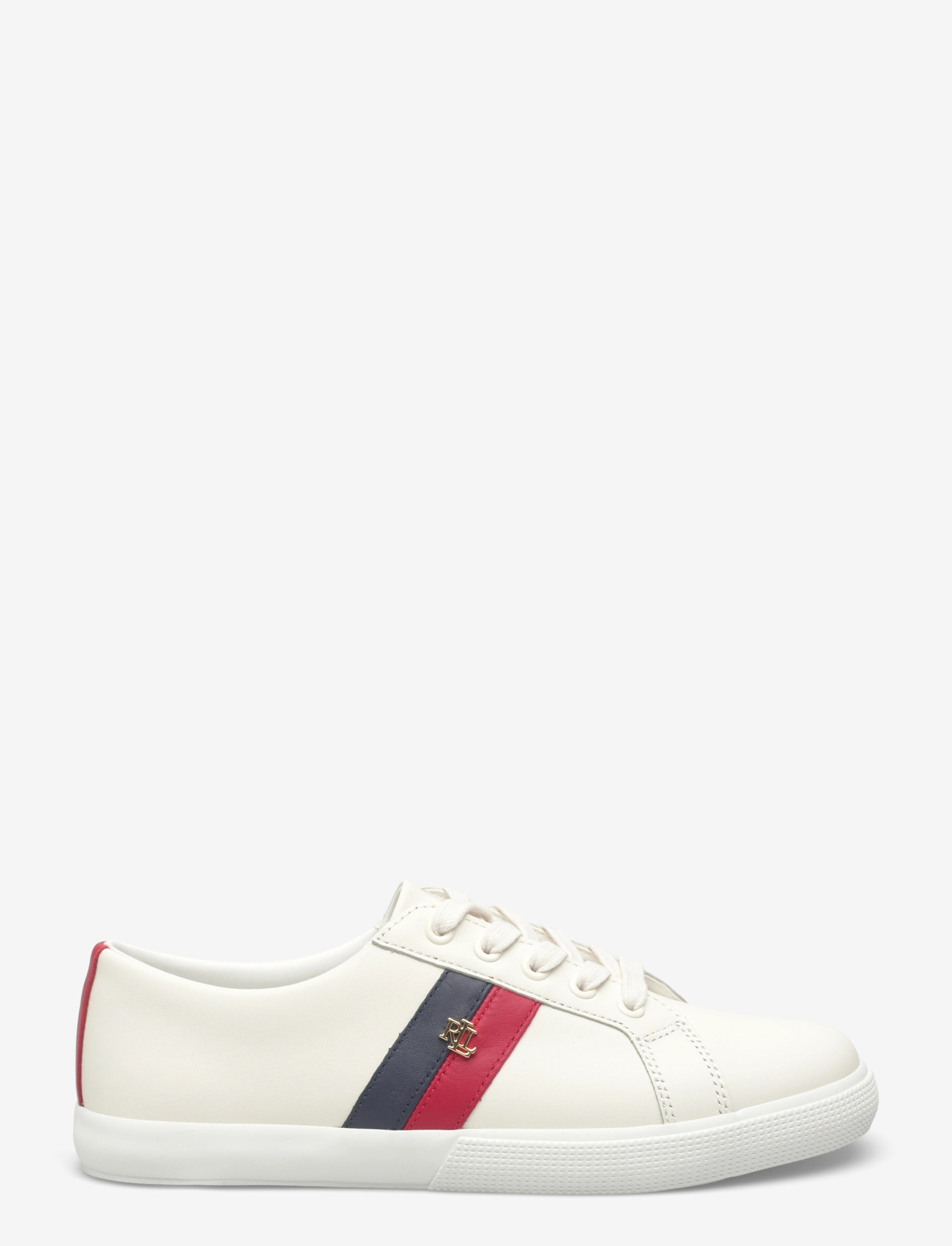 Lauren Ralph Lauren - Janson II Leather Sneaker - niedrige sneakers - snw wht/fstv red - 1