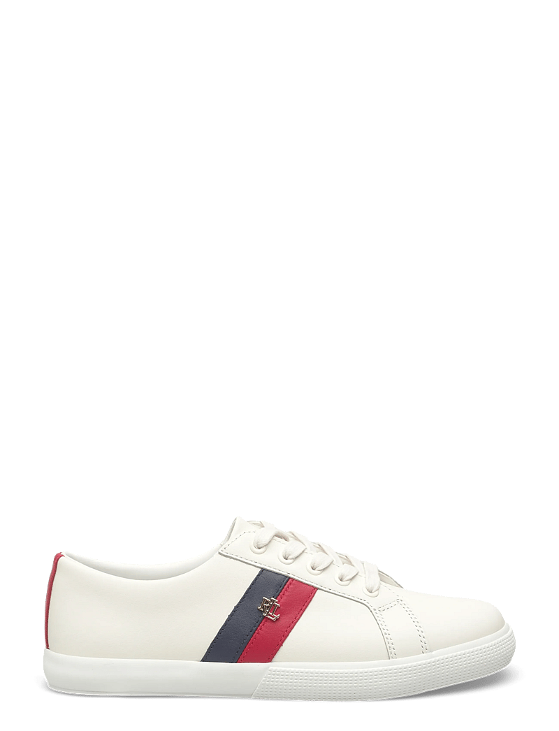 Lauren Ralph Lauren - Janson II Leather Sneaker - niedrige sneakers - snw wht/fstv red - 1