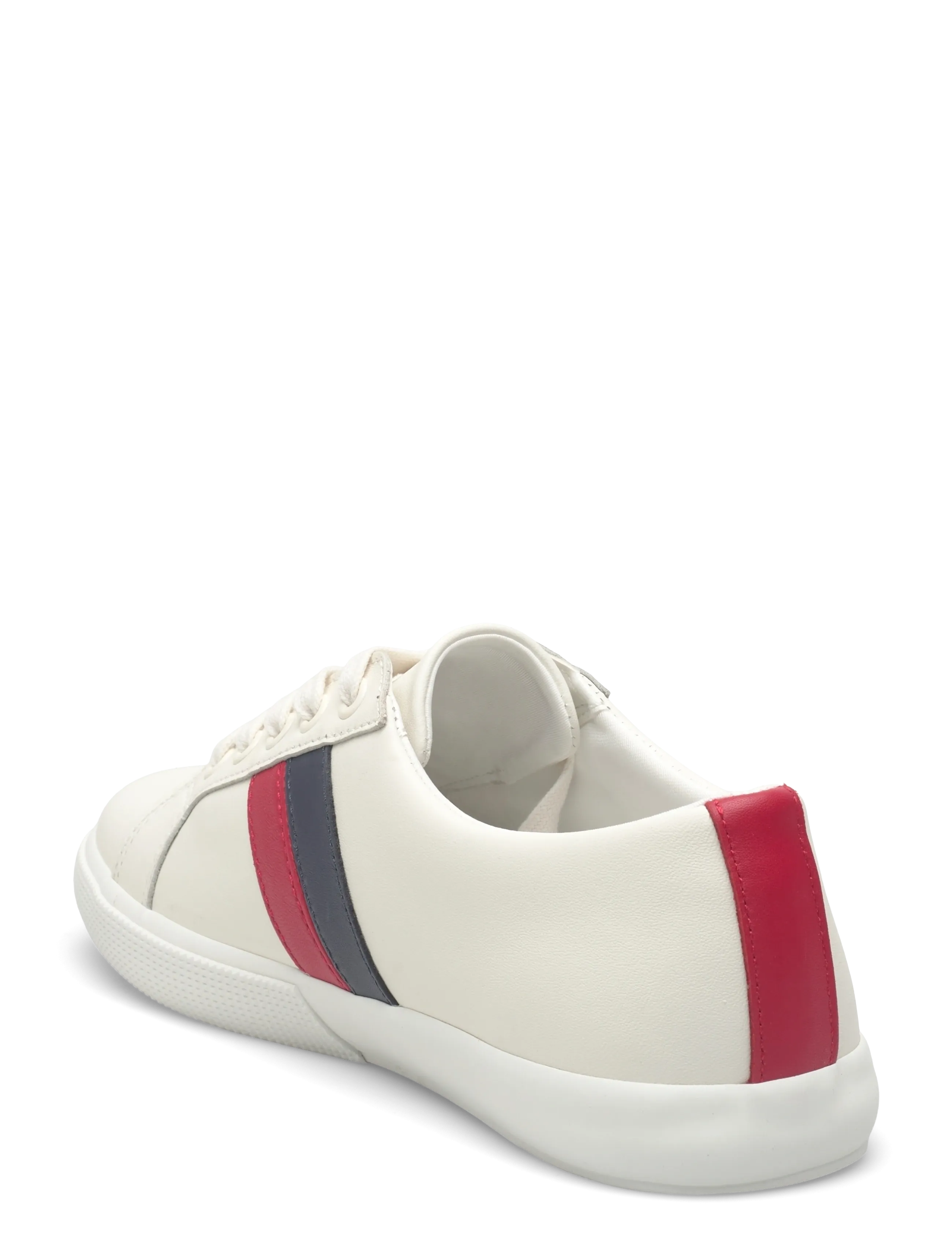 Lauren Ralph Lauren - Janson II Leather Sneaker - confirmation - snw wht/fstv red - 2