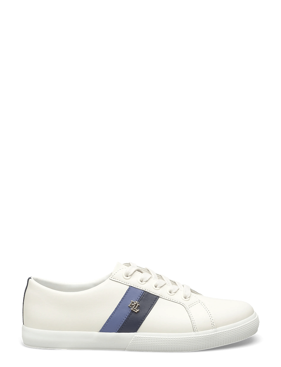 Lauren Ralph Lauren - Janson II Leather Sneaker - konfirmation - snw wht/rfndnvy/c - 1