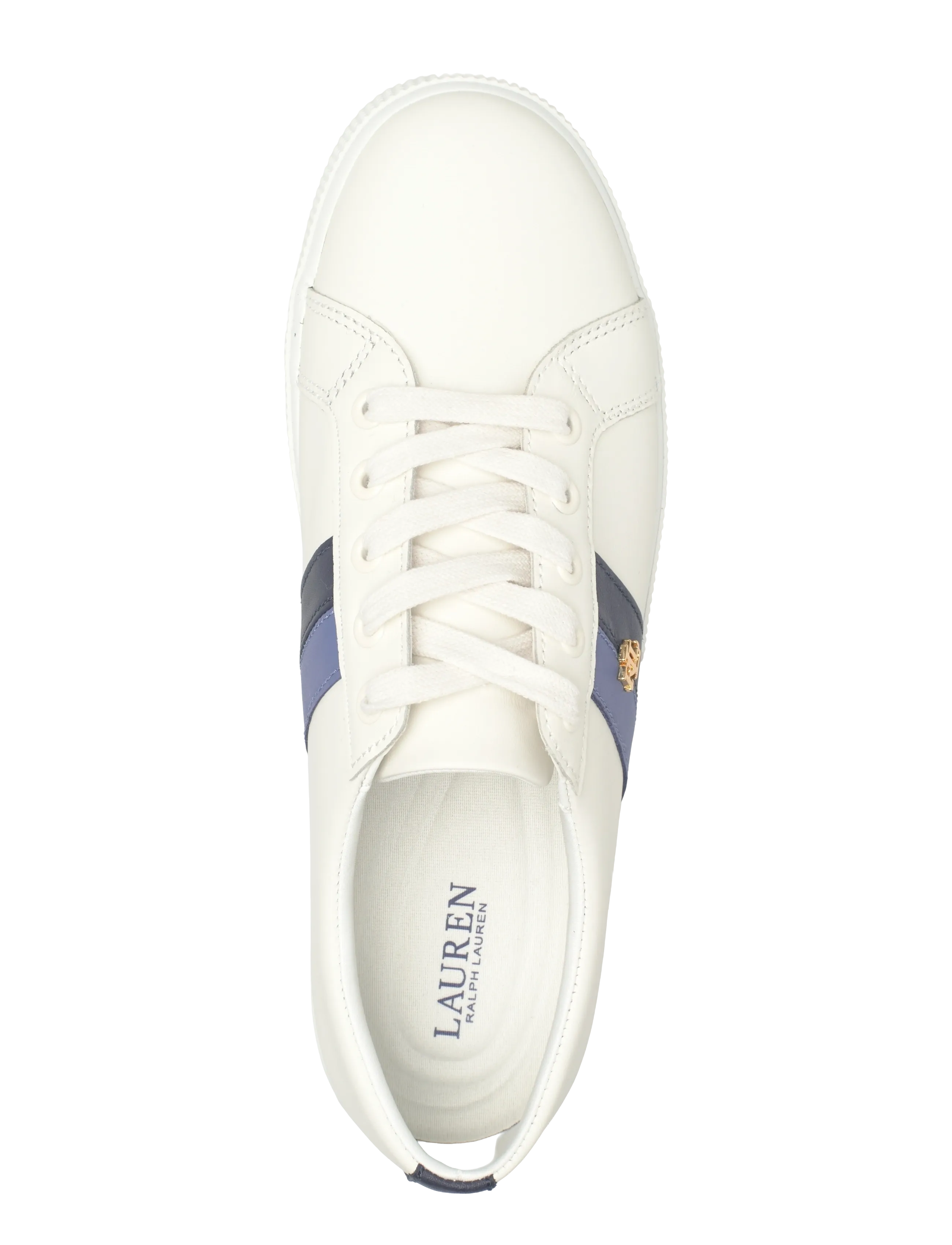 Lauren Ralph Lauren - Janson II Leather Sneaker - konfirmation - snw wht/rfndnvy/c - 3