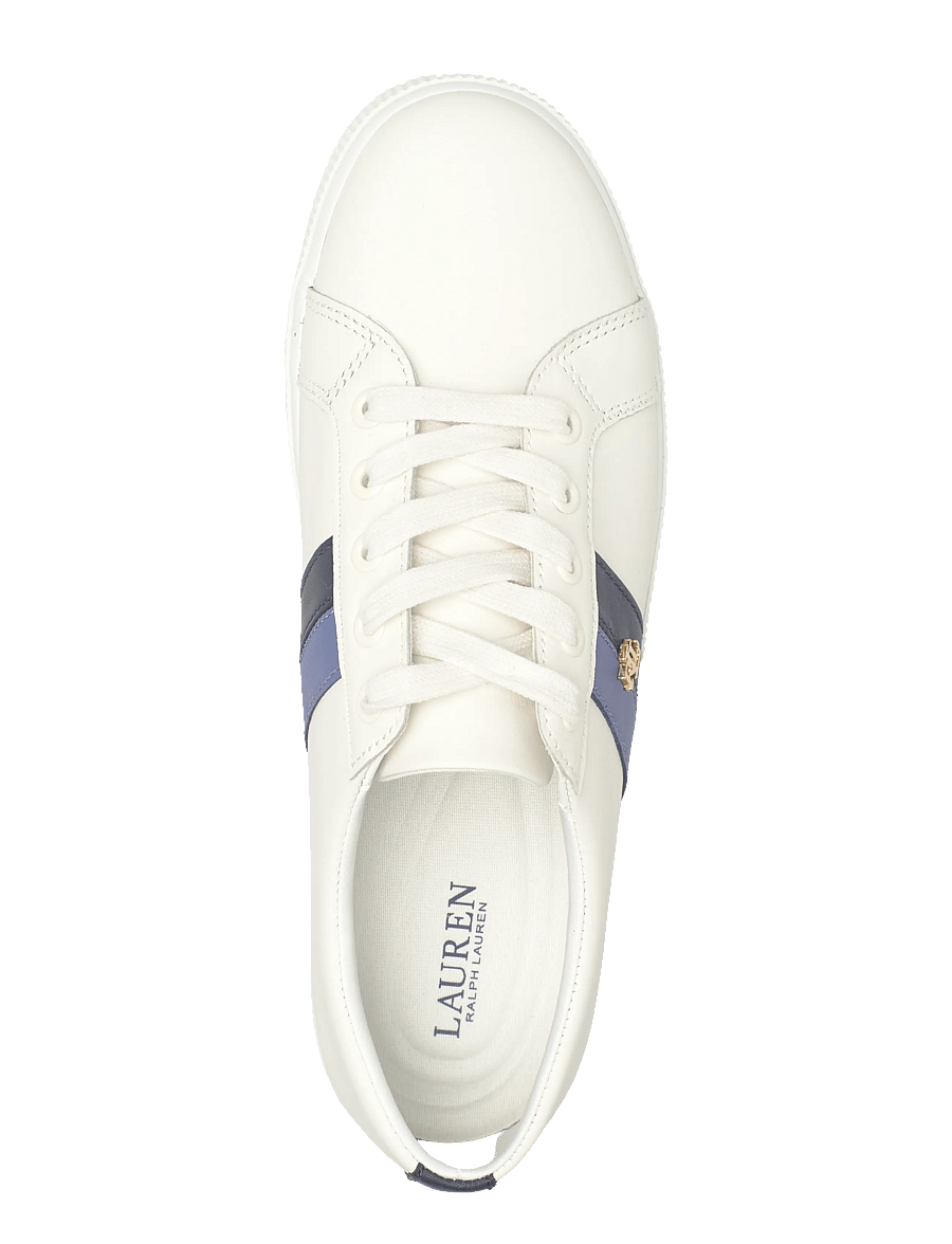 Lauren Ralph Lauren - Janson II Leather Sneaker - konfirmation - snw wht/rfndnvy/c - 3