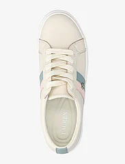 Lauren Ralph Lauren - Janson II Leather Sneaker - sneakersy niskie - soft white/sft lr - 3
