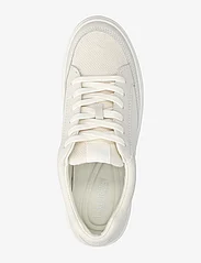 Lauren Ralph Lauren - Hailey IV Canvas & Nappa Leather Sneaker - lave sneakers - soft white/ntrl/s - 3