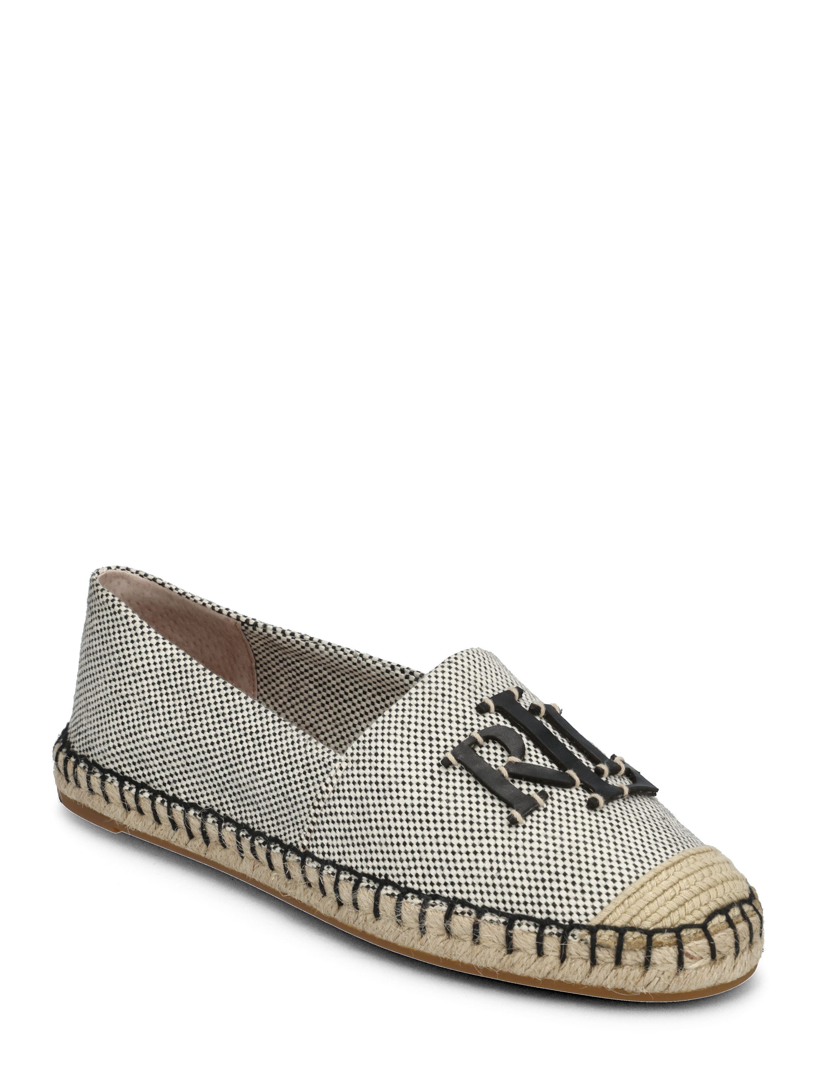 Lauren Ralph Lauren Cameryn III Canvas & Leather Espadrille - Sko - NTRL/BLACK/BLACK / black