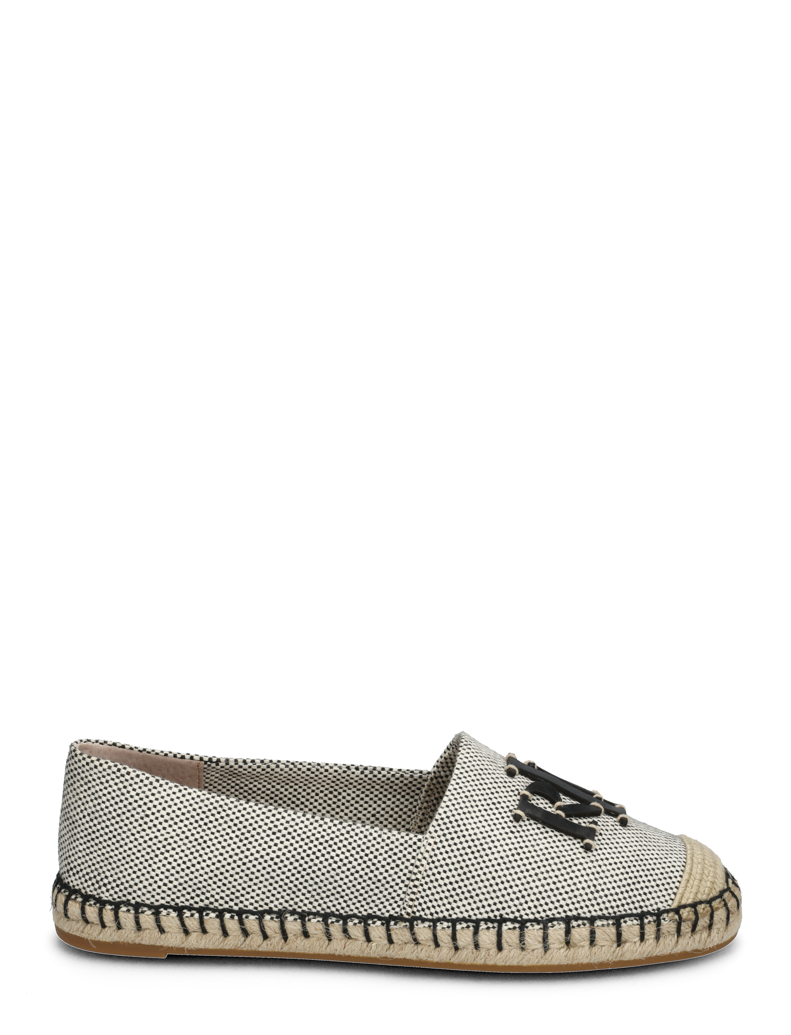 Lauren Ralph Lauren - Cameryn III Canvas & Leather Espadrille - espadrillos - ntrl/black/black - 1