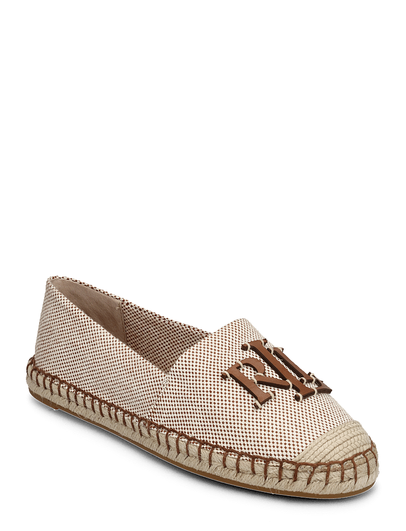 Lauren Ralph Lauren - Cameryn III Canvas & Leather Espadrille - espadrilles - ntrl/deep sddl tn - 0