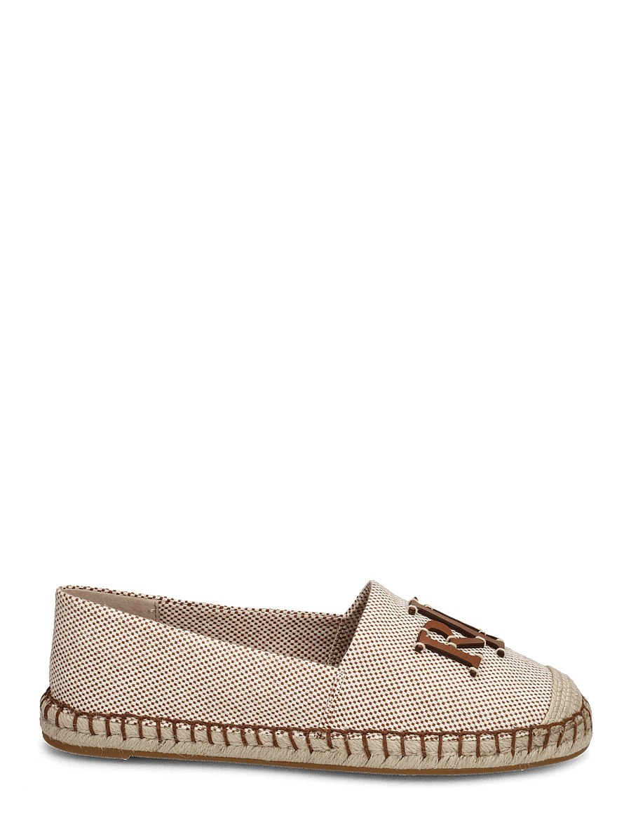 Lauren Ralph Lauren - Cameryn III Canvas & Leather Espadrille - espadrillos - ntrl/deep sddl tn - 1