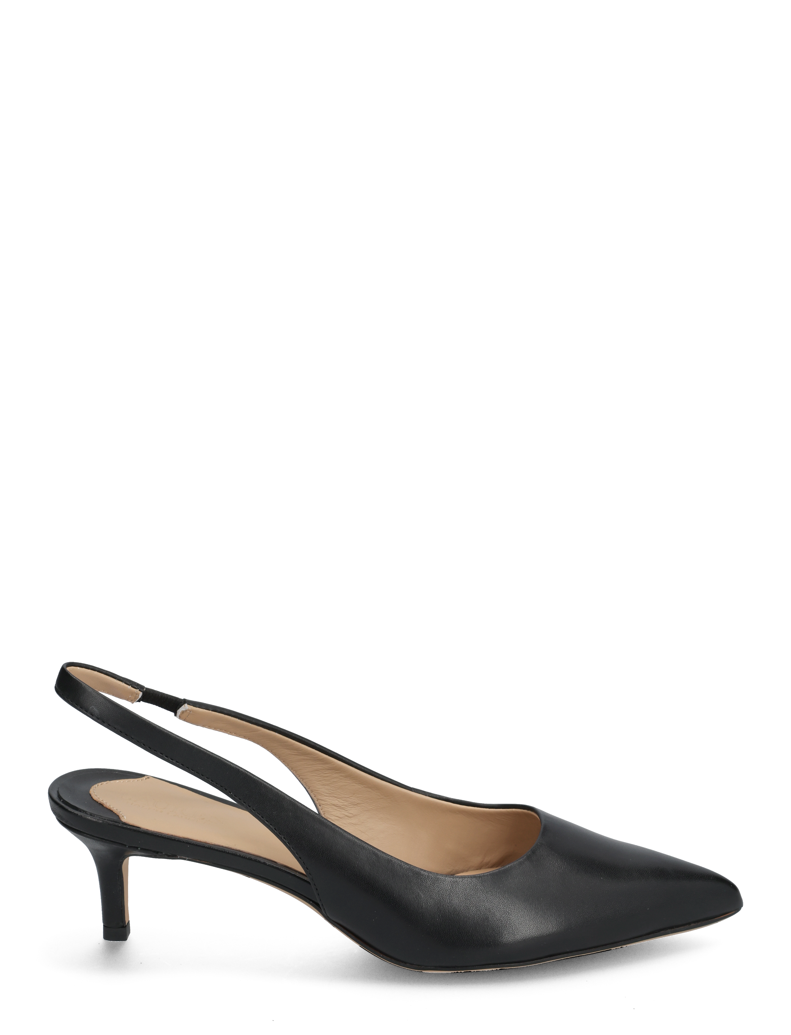 Lauren Ralph Lauren - Lolah Burnished Leather Slingback Pump - konfirmationstøj - black - 1