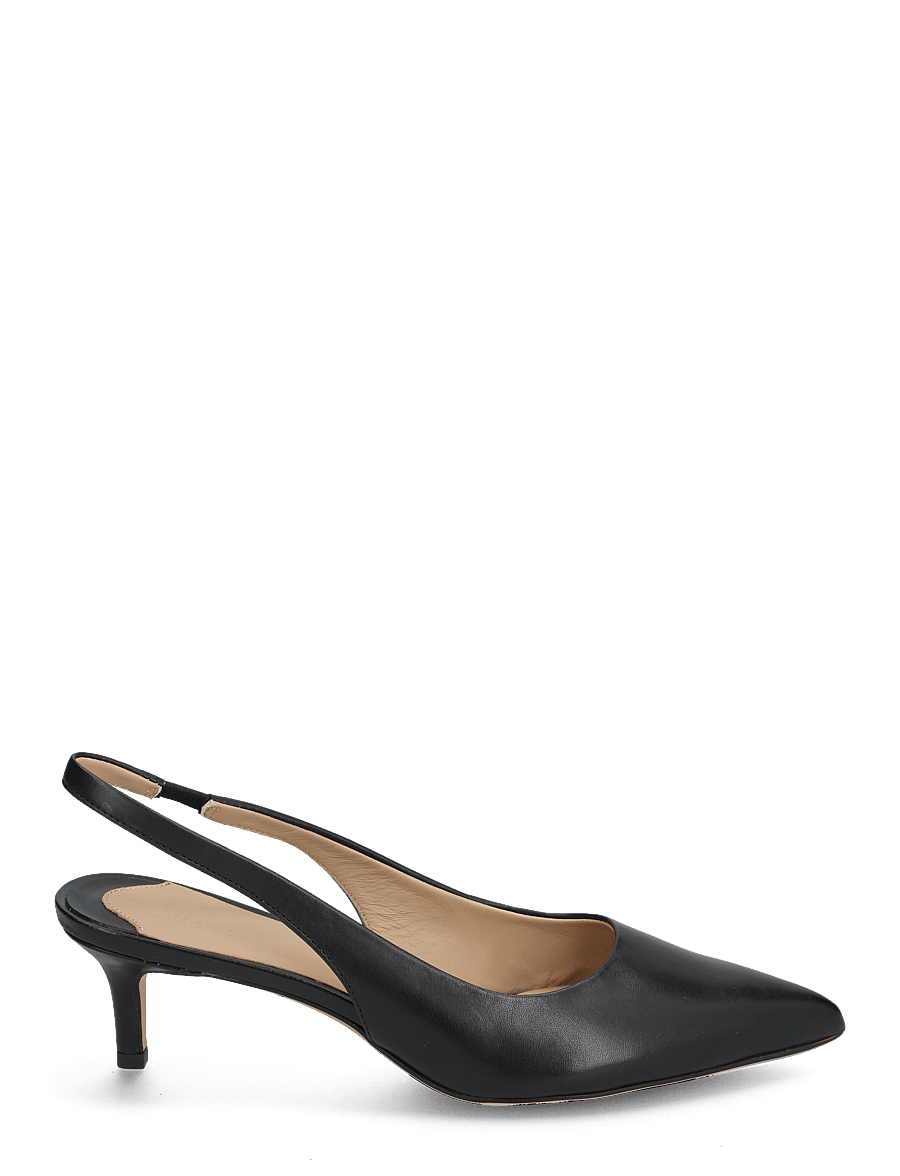 Lauren Ralph Lauren - Lolah Burnished Leather Slingback Pump - konfirmation - black - 1