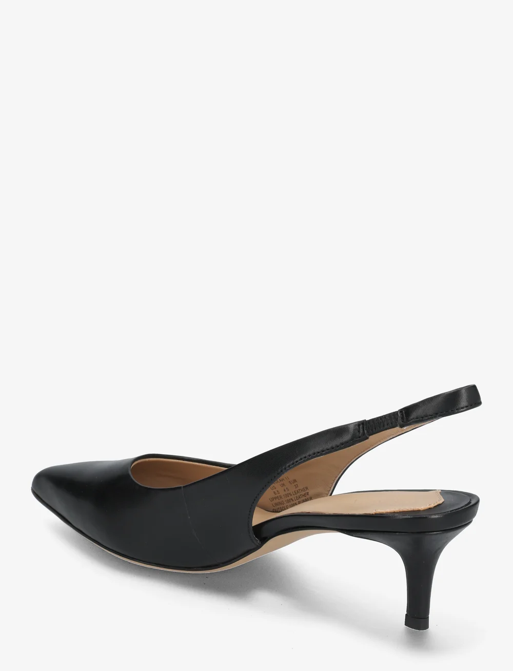 Lauren Ralph Lauren - Lolah Burnished Leather Slingback Pump - pumps - black - 2