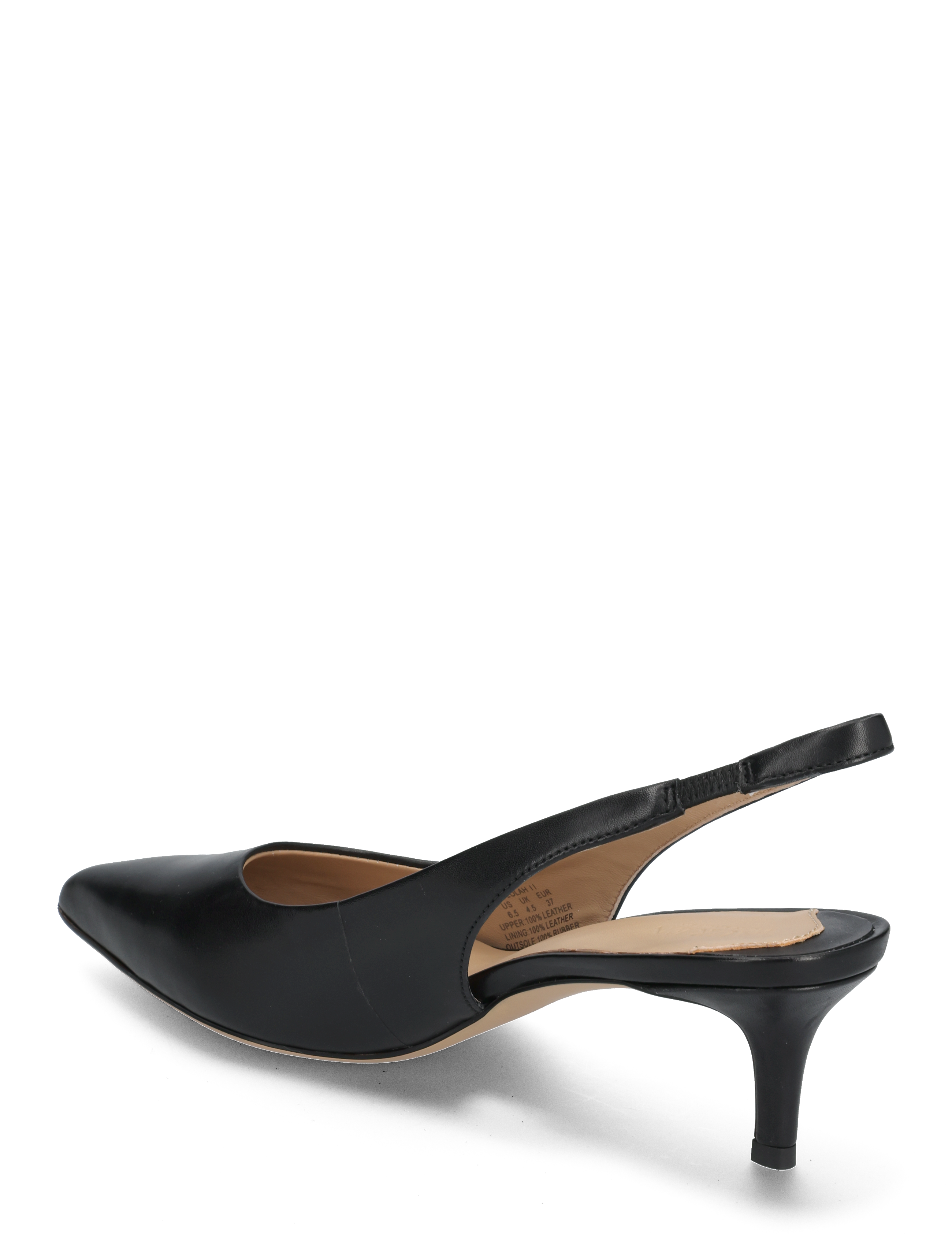 Lauren Ralph Lauren - Lolah Burnished Leather Slingback Pump - konfirmationstøj - black - 2