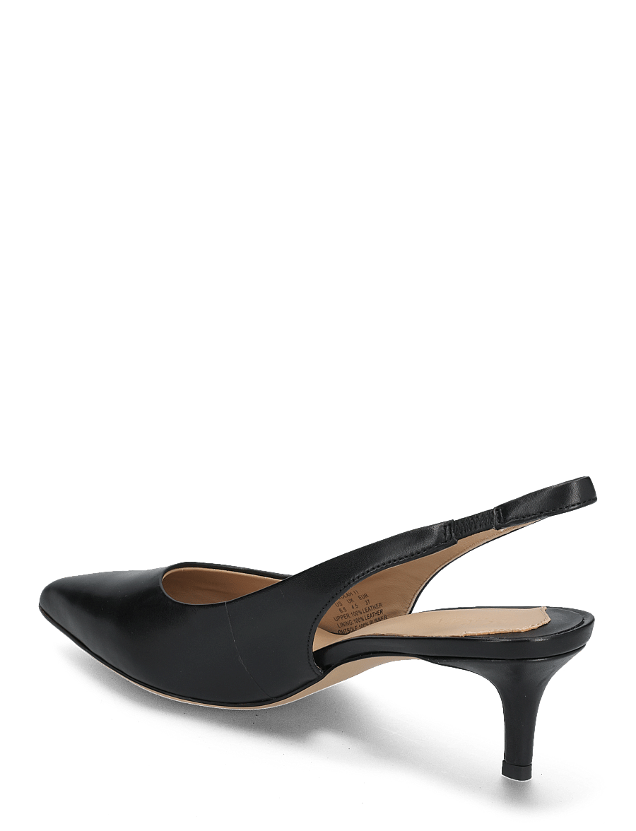 Lauren Ralph Lauren - Lolah Burnished Leather Slingback Pump - konfirmation - black - 2
