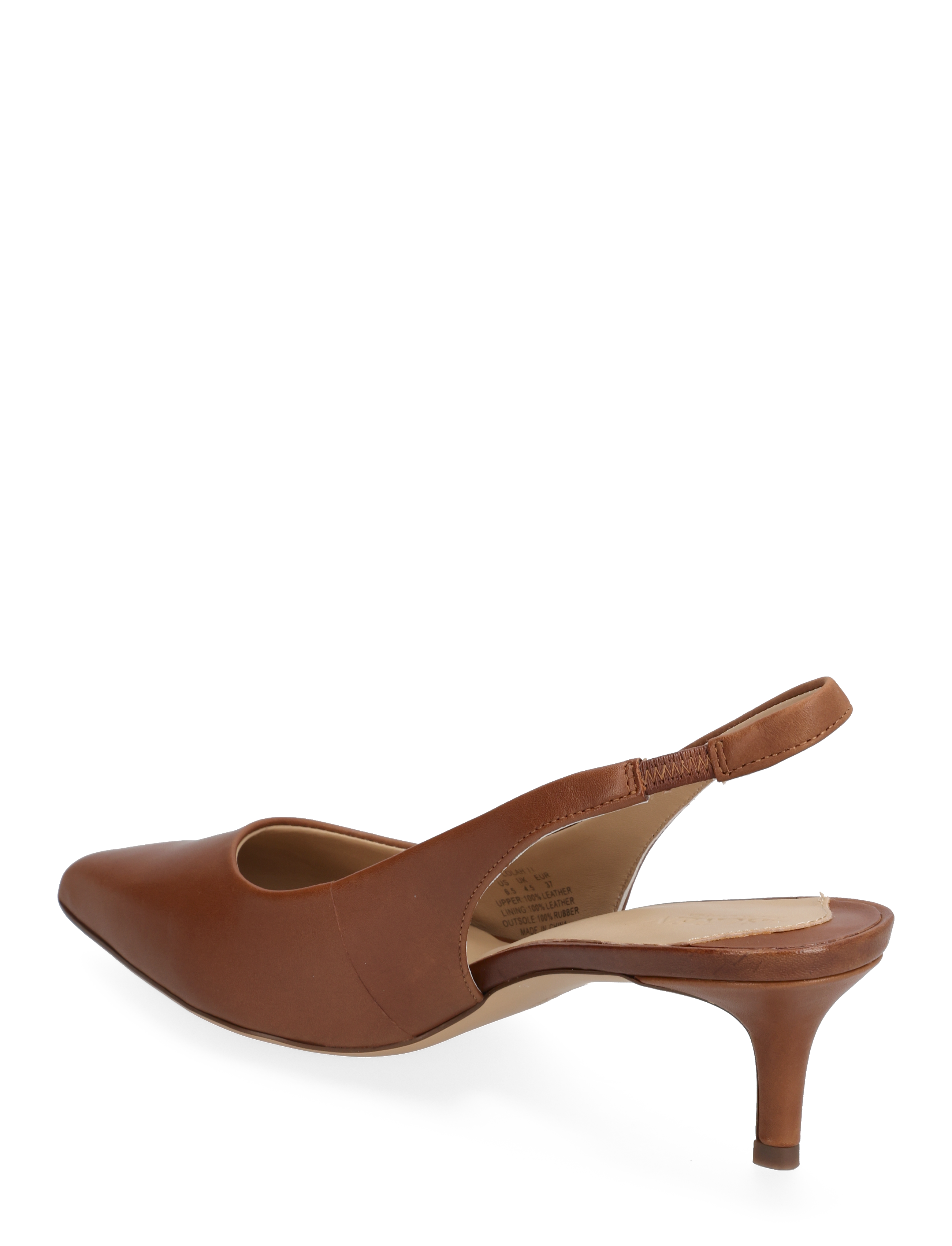 Lauren Ralph Lauren - Lolah Burnished Leather Slingback Pump - konfirmationstøj - deep saddle tan - 2
