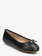 Jayna Nappa Leather Driver Flat - BLACK