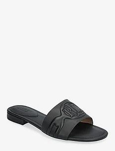 Alegra III Leather Slide Sandal, Lauren Ralph Lauren